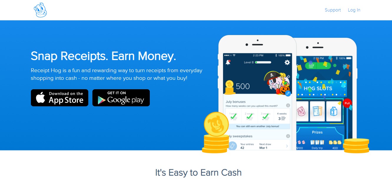 Receipt Hog make money app