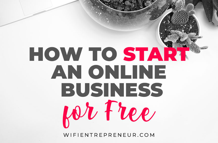start an online business for free